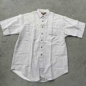 Vintage 90s Harley Davidson Men’s Button Up Pocket Shirt